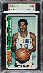 1976-1977 Topps Basketball #118 Curtis Rowe PSA MINT 9