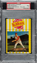 1968 Kahn's Wieners Sam McDowell Yellow Striped Border PSA NM 7