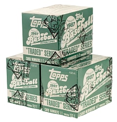 1987 Topps Traded Unopened Factory Set Trio - BBCE