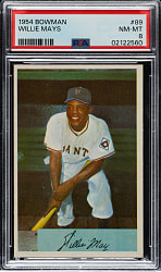 1954 Bowman #89 Willie Mays PSA NM-MT 8