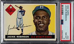 1955 Topps #50 Jackie Robinson PSA NM-MT 8