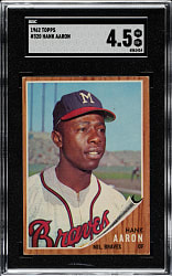 1962 Topps #320 Hank Aaron SGC VG/EX+ 4.5