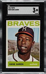 1964 Topps #300 Hank Aaron SGC VG 3