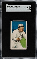 1909-1911 T206 White Border Paddy Livingstone SGC VG/EX 4