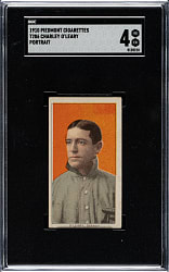 1909-1911 T206 White Border Charley O'Leary Portrait SGC VG/EX 4