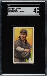 1909-1911 T206 White Border Joe Lake St. Louis, No Ball in Hand SGC VG/EX 4