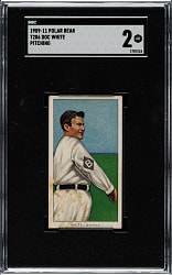 1909-1911 T206 White Border Jack White SGC GOOD 2 - Polar Bear Back
