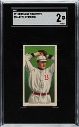 1909-1911 T206 White Border Cecil Ferguson SGC GOOD 2
