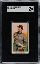 1909-1911 T206 White Border Tom Jones SGC GOOD 2