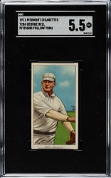 1909-1911 T206 White Border George Bell Follow Through SGC EX+ 5.5