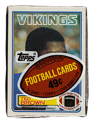 1983 Topps Football Unopened Cello Pack - Marcus Allen Rookie on Back