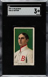 1909-1911 T206 White Border Al Mattern SGC VG 3 - Polar Bear Back