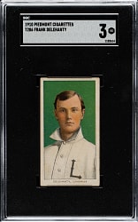 1909-1911 T206 White Border Frank Delehanty SGC VG 3