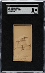 1889 N172 Old Judge Charles Smith SGC Authentic