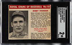 1950 Royal Desserts #10 Bobby Thomson SGC GOOD 2