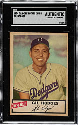 1954 Dan-Dee Potato Chips Gil Hodges SGC Authentic