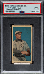 1909-1910 E97 C. A. Briggs Co. Harry Steinfeld (Steinfeldt) PSA GOOD 2