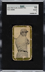 1910 T211 Red Sun Cigarettes Patrick Kane SGC POOR 10