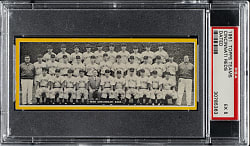 1951 Topps Teams Cincinnati Reds Dated PSA EX 5