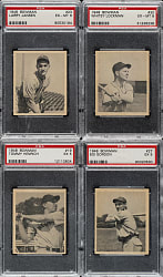 1948 Bowman PSA-Graded Collection (22) Including Sid Gordon