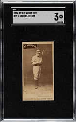 1887 N172 Old Judge Jack Clements SGC VG 3