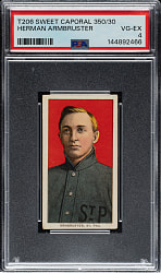 1909-1911 T206 White Border Herman Armbruster PSA VG-EX 4