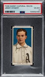 1909-1911 T206 White Border Jimmy Dygert PSA VG-EX 4