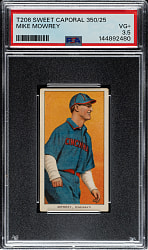 1909-1911 T206 White Border Mike Mowrey PSA VG+ 3.5