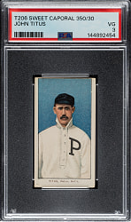 1909-1911 T206 White Border John Titus PSA VG 3