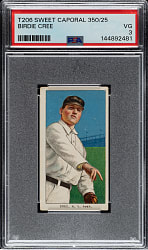 1909-1911 T206 White Border Birdie Cree PSA VG 3
