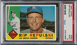 1960 Topps #265 Rip Repulski PSA MINT 9