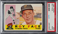 1960 Topps #20 Roy Face PSA MINT 9