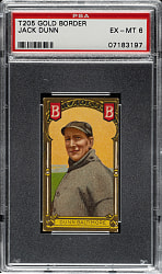 1911 T205 Gold Border Jack Dunn Minor Leaguer PSA EX-MT 6
