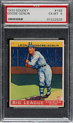 1933 R319 Goudey #168 Goose Goslin PSA EX-MT 6