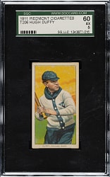 1909-1911 T206 White Border Hugh Duffy SGC EX 60