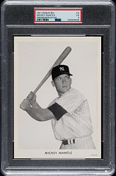 1951 Wheaties Premium Photos #G Mickey Mantle PSA VG 3