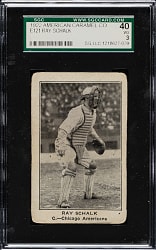 1922 E121 American Caramel (Series of 120) Ray Schalk Catching SGC VG 40