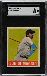 1948-1949 Leaf #1 Joe DiMaggio SGC Authentic