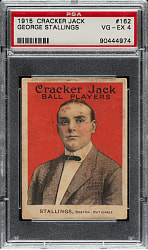 1915 E145 Cracker Jack #162 George Stallings PSA VG-EX 4