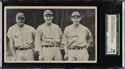 1936 R313 National Chicle "Fine Pen" Jimmie Foxx/Al Simmons/Mickey Cochrane SGC GOOD 30