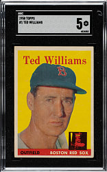1958 Topps #1 Ted Williams SGC EX 5