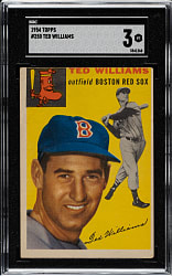 1954 Topps #250 Ted Williams SGC VG 3