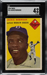 1954 Topps #10 Jackie Robinson SGC VG/EX 4
