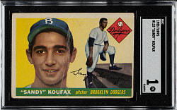 1955 Topps #123 Sandy Koufax Rookie SGC POOR 1