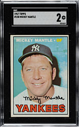 1967 Topps #150 Mickey Mantle SGC GOOD 2