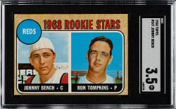 1968 Topps #247 Johnny Bench Rookie SGC VG+ 3.5