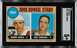 1968 Topps #247 Johnny Bench Rookie SGC EX 5