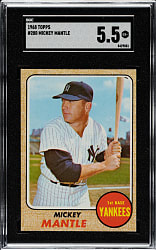 1968 Topps #280 Mickey Mantle SGC EX+ 5.5