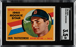 1960 Topps #148 Carl Yastrzemski Rookie SGC VG+ 3.5