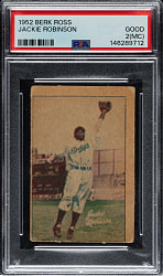 1952 Berk Ross Jackie Robinson PSA GOOD 2 (MC)